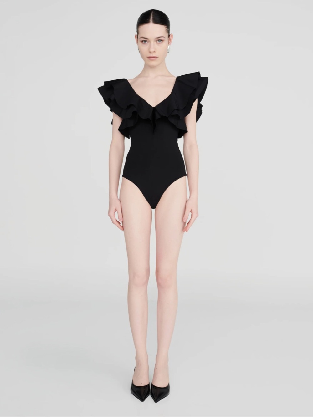 NWT MAYGEL CORONEL SANTA SWIMSUIT BLACK